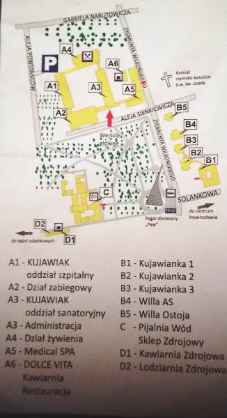 Plan Sanatorium Kujawiak Inowrocław